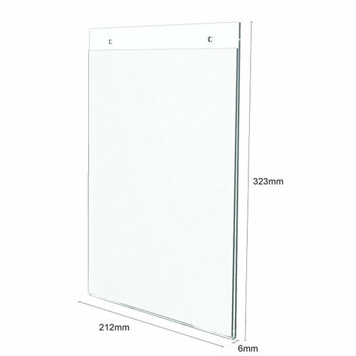 Deflecto Wall Mount Sign Holder A4 Portrait