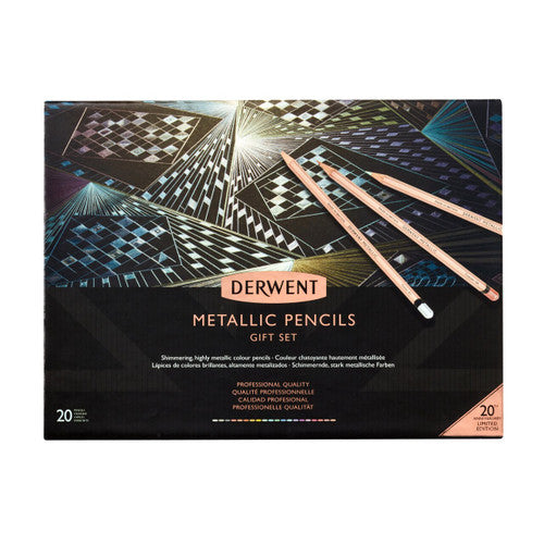 Derwent Academy 20th Anniversary Metallic Pencils Assorted Set of 20