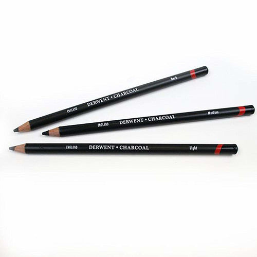 Derwent Academy Charcoal Pencils Pack of 4 Box of 6