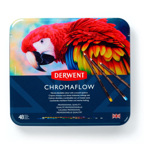 Derwent Chromaflow Pencils Assorted Tin of 48