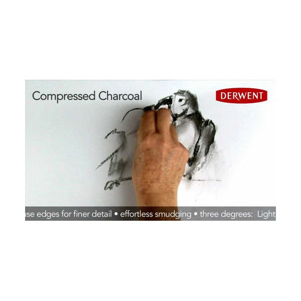 Derwent Academy Compressed Charcoal Pack of 6 Box of 6