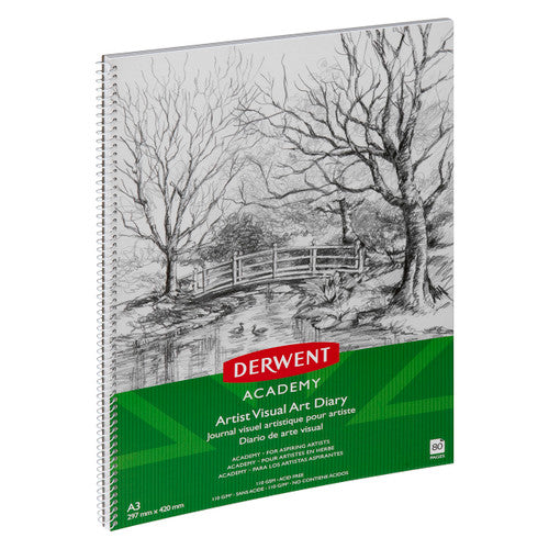 Derwent Academy Drawing Pad A3 Portrait 80 Pages Box of 5