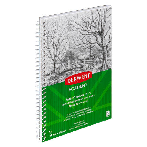 Derwent Academy Drawing Pad A5 Portrait 80 Pages Box of 5