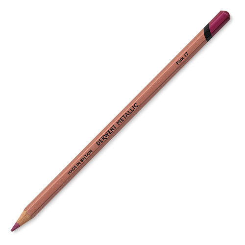 Derwent Academy Metallic Coloured Pencil Pink Box of 6