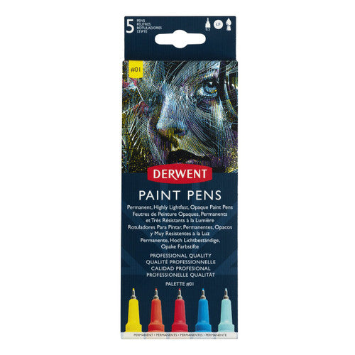 Derwent Academy Paint Pens Palette 1 Pack of 5