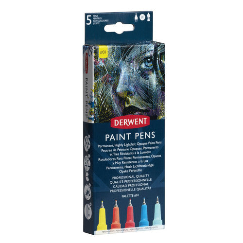 Derwent Academy Paint Pens Palette 1 Pack of 5