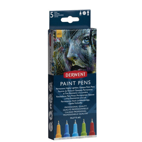 Derwent Academy Paint Pens Palette 2 Pack of 5