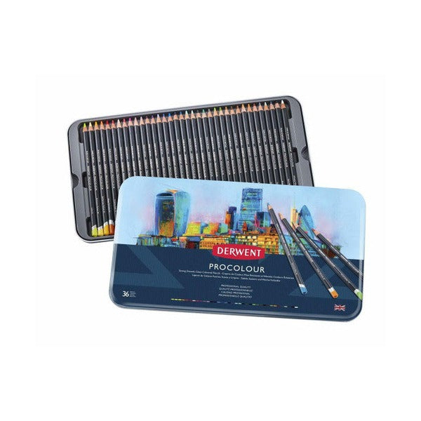 Derwent Procolour Pencil Assorted Tin of 36