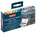 Derwent Academy Push Button with Brush Assorted Pack of 12
