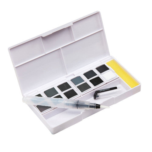 Derwent Academy Tinted Charcoal Paint Pan Set Pack of 6