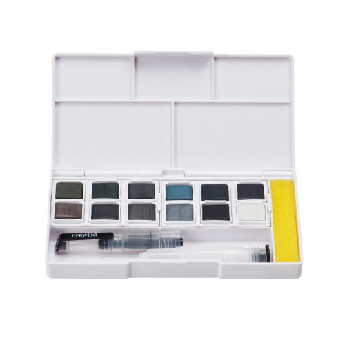 Derwent Academy Tinted Charcoal Paint Pan Set Pack of 6