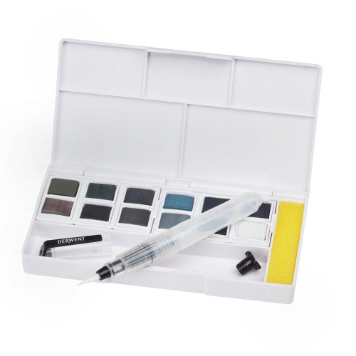 Derwent Academy Tinted Charcoal Paint Pan Set Pack of 6