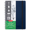 Derwent Academy Visual Art Diary A5 Portrait 120 Page Navy Pack of 5