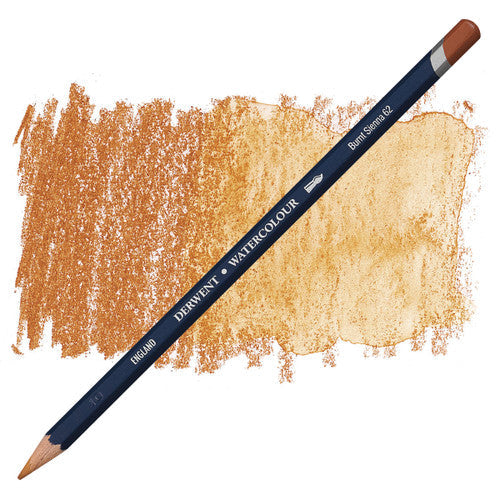 Derwent Academy Watercolour Pencil Burnt Sienna Box of 6