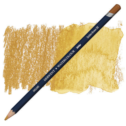 Derwent Academy Watercolour Pencil Golden Brown Box of 6