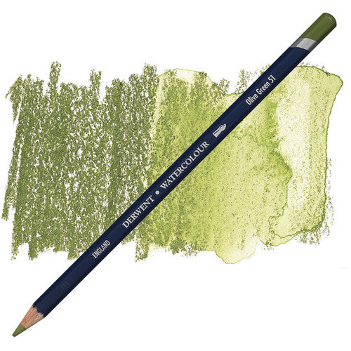 Derwent Academy Watercolour Pencil Olive Green Box of 6