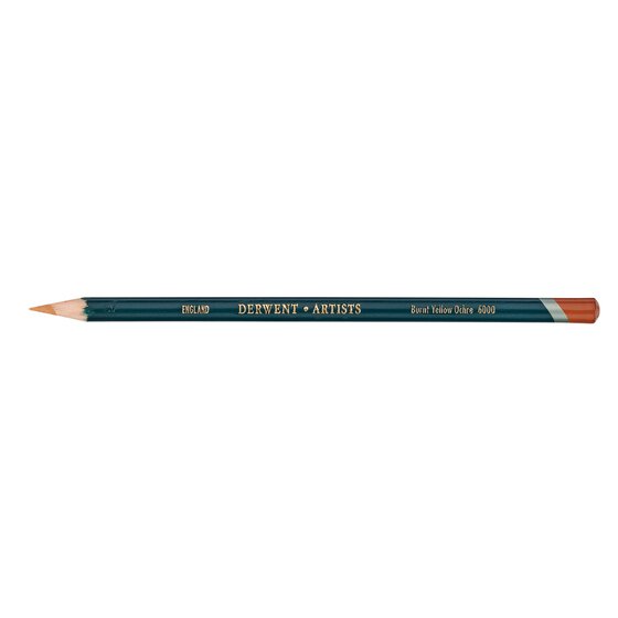 Derwent Artists Pencil Burnt Yellow Ochre Box of 6
