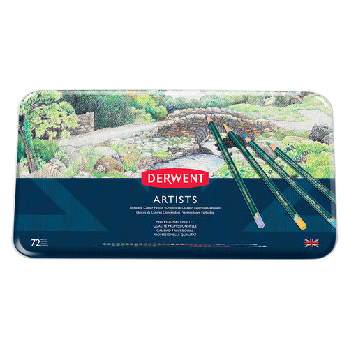 Derwent Artists Pencils Assorted Tin 72