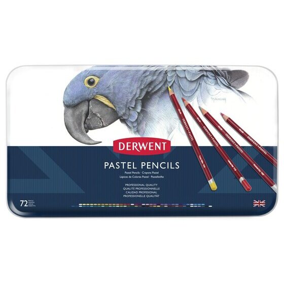 Derwent Pastel Pencils Assorted Tin 72