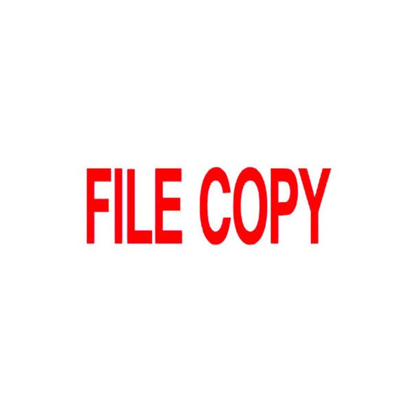 Deskmate Pre-Inked Office Stamp File Copy Red