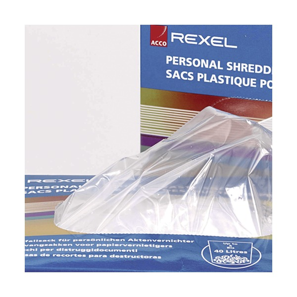 Rexel Shredder Bag Plastic AS100 Pack of 100