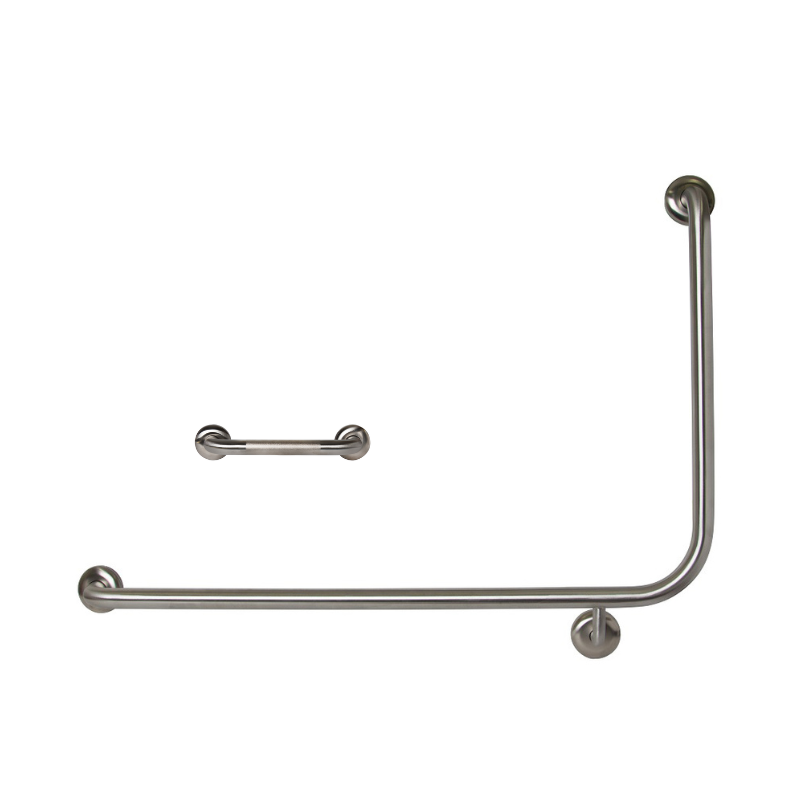 Dolphy 90° Flush Mount Grab Rail 950 x 600mm Left Hand