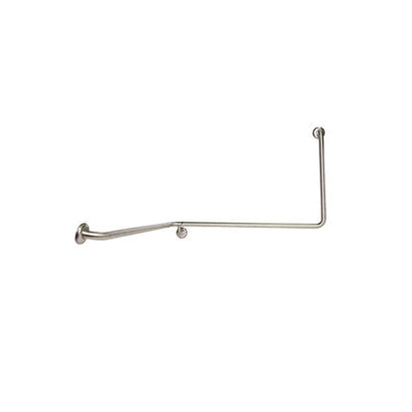 Dolphy 90° Wrap Around Grab Rail 1100 x 1025 x 600mm Left Hand