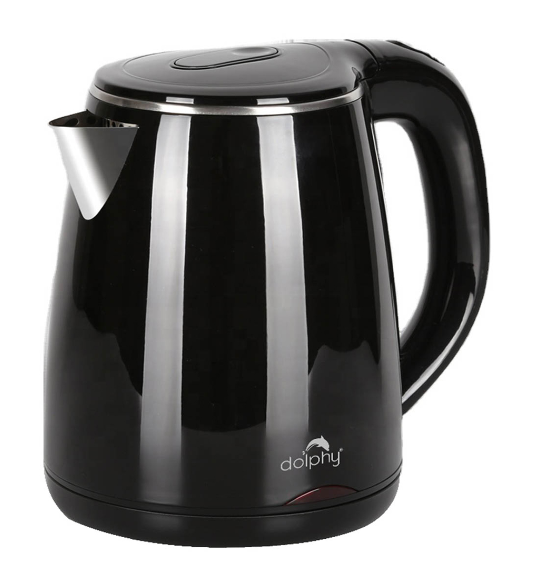 Dolphy Double Wall Electric Kettle 1.2L Black