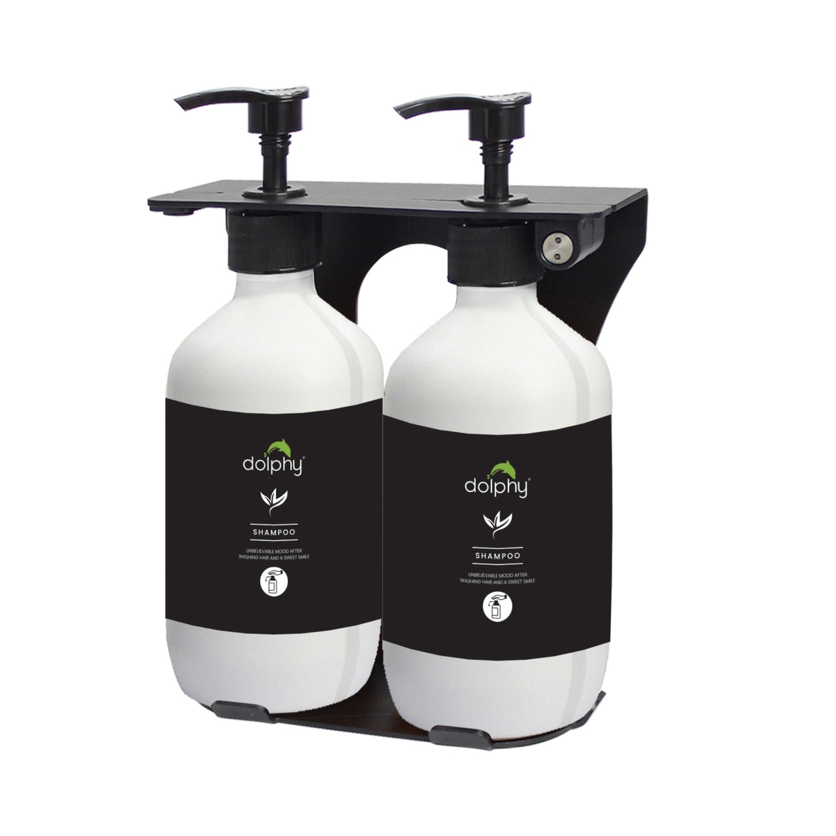 Dolphy EcoFlow Refill Dispenser 500ml Matte White Set of 2