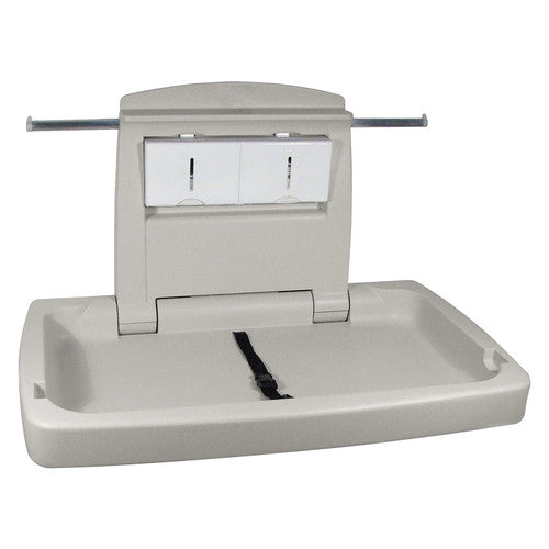 Dolphy Horizontal Baby Change Station High-Density Polyethylene Grey