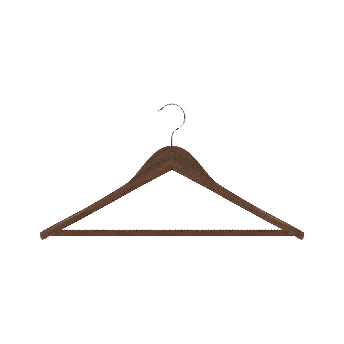 Dolphy Lotus Wood Suit Hangers Wide Shoulder Brown Set of 50