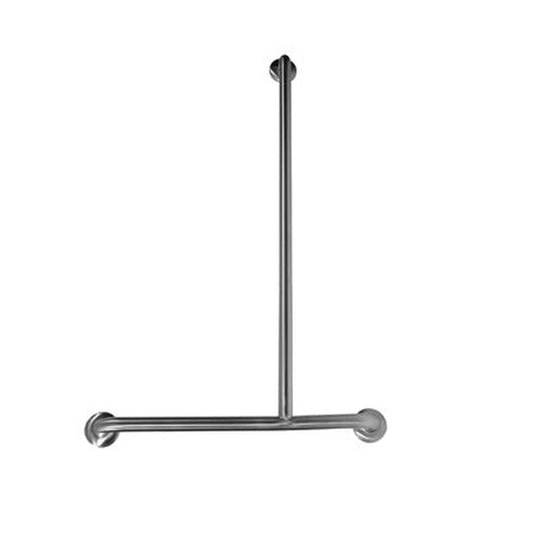 Dolphy Offset Flush Mount Shower Grab Rail 1100 x 700mm Right Hand