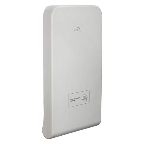 Dolphy Vertical Baby Change Station High-Density Polyethylene White
