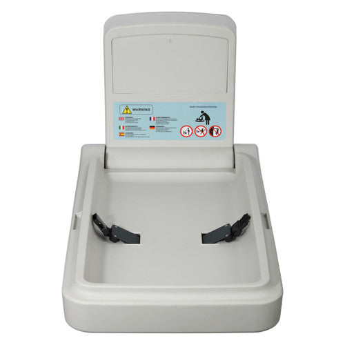 Dolphy Vertical Baby Change Station High-Density Polyethylene White
