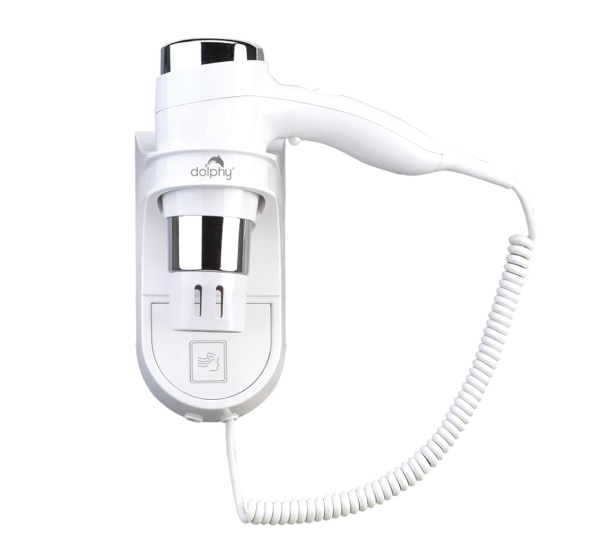 Dolphy Wall Mount Hair Dryer 1600W White