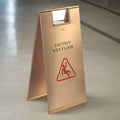 Dolphy Wet Floor Sign Stainless Steel Titan Gold 600mm