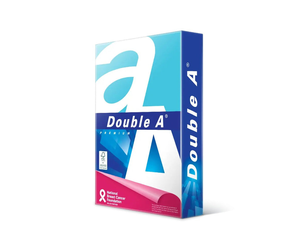 Double A A4 Copy Paper 80gsm White Carton of 5 Reams 2500 Sheets