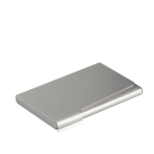 Durable Business Card Box Aluminium 20 Capacity