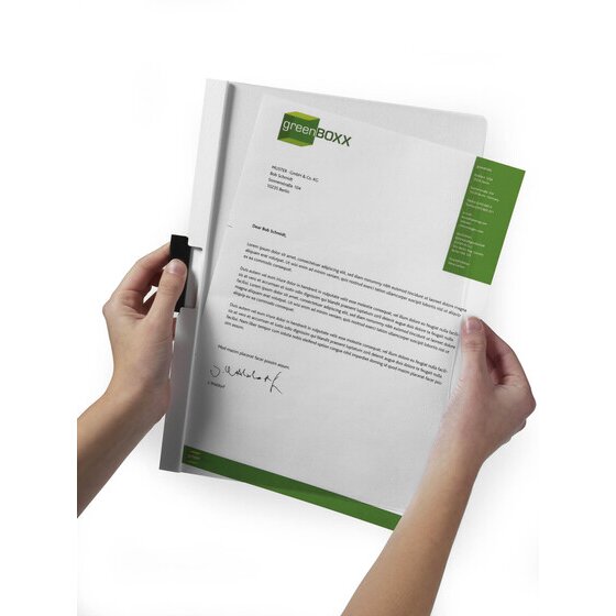 Durable Duraclip 30 Document File A4 30 Sheet Capacity White Each