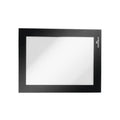 Durable Duraframe A6 Sign Holder Adhesive Back Black Pack 2