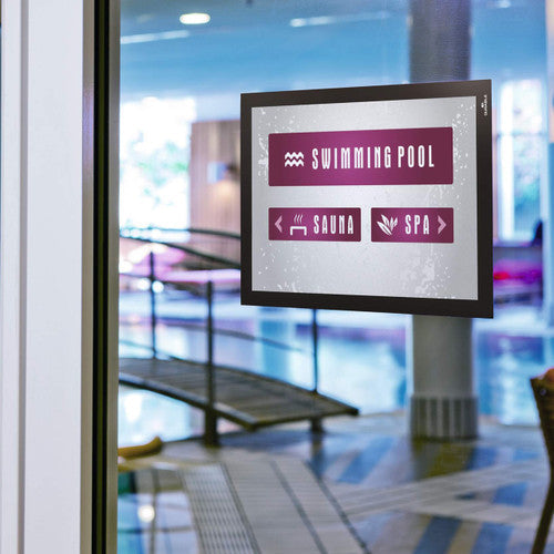 Durable Duraframe Self-Adhesive Sign Holder A4 Black
