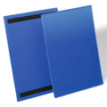 Durable Magnetic Document Pouch A4 Portrait Dark Blue Pack 50