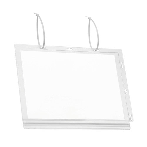 Durable Water-Resistant Pocket A4 with Cable Ties Transparent Pack 5