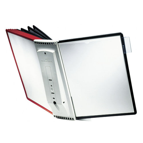 Durable Sherpa Wall Display System A4 with 5 Red and 5 Black Panels