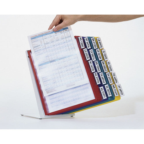 Durable Vario Table Display System A4 with 20 Panels Assorted