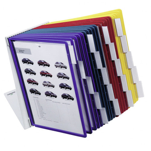 Durable Vario Table Display System A4 with 20 Panels Assorted