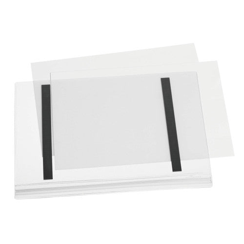 Durable Water-Resistant Magnetic Pocket A4 Transparent Pack 5