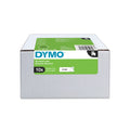 Dymo D1 Label Tape 12mm x 7m Black on White Pack of 10 Cassettes