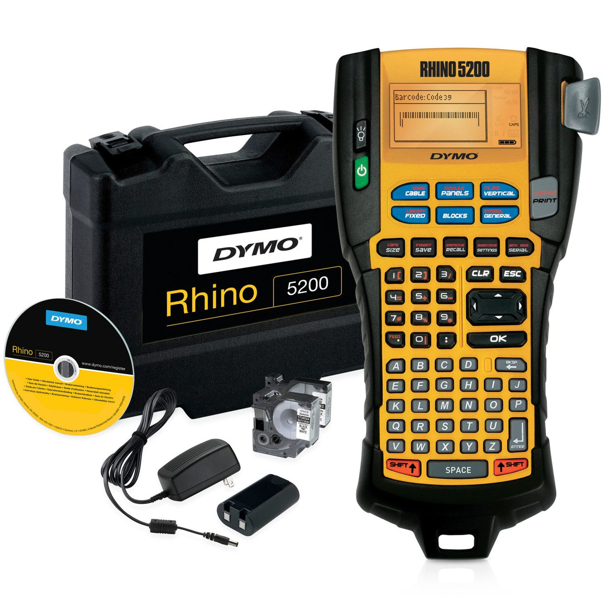 Dymo Rhino 5200 Industrial Label Maker Hard Case Kit