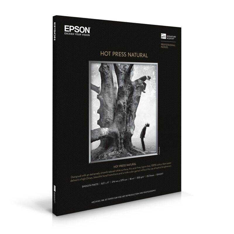 Epson S042320 Fine Art Signature Worthy Hot Press Natural A3+ 25 Sheets